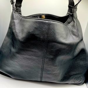 Faux Leather black Tote
